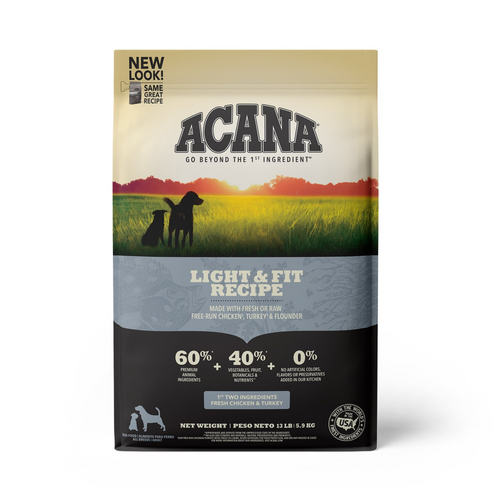 ACANA Adult Dry Dog Food Light & Fit Recipe - Serving 33 Locations