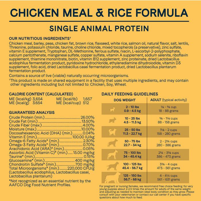 All Life Stages Chicken Meal and Rice Dog Food