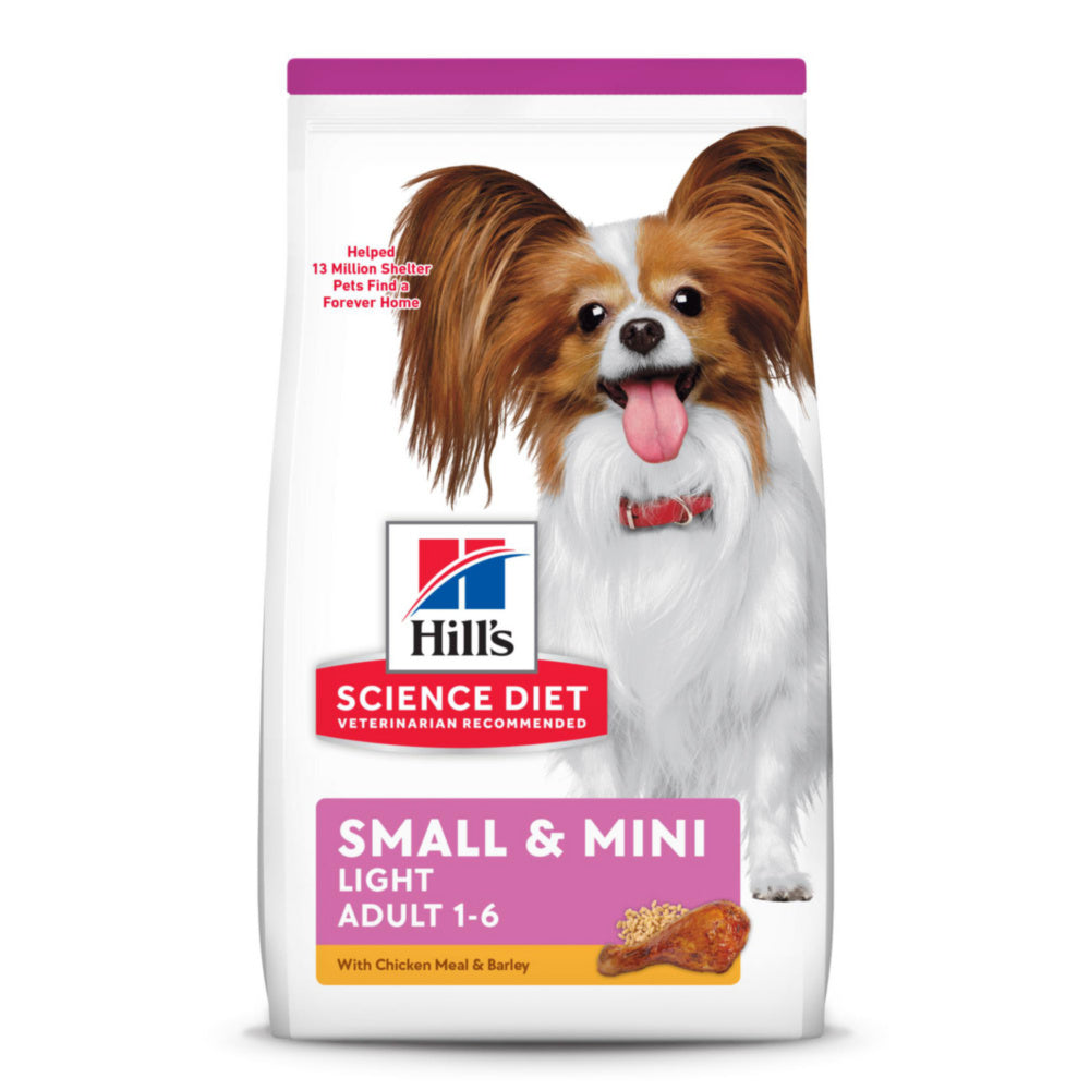 Science Diet Science Diet Dog Food, Premium, with Chicken Meal and Barley, Light, Small Paws, Adult 1-6, - 15.5 lb