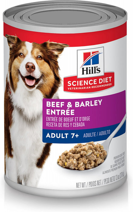 Hill's Science Diet Adult 7+ Gourmet Beef & Barley Entree Canned Dog F —  Concord Pet Foods & Supplies
