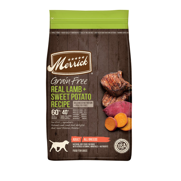 Merrick Grain Free Real Lamb & Sweet Potato Recipe Dry Dog Food