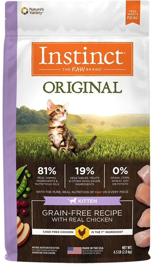Instinct Original Kitten Grain Free Recipe with Real Chicken Natural Dry Cat Food