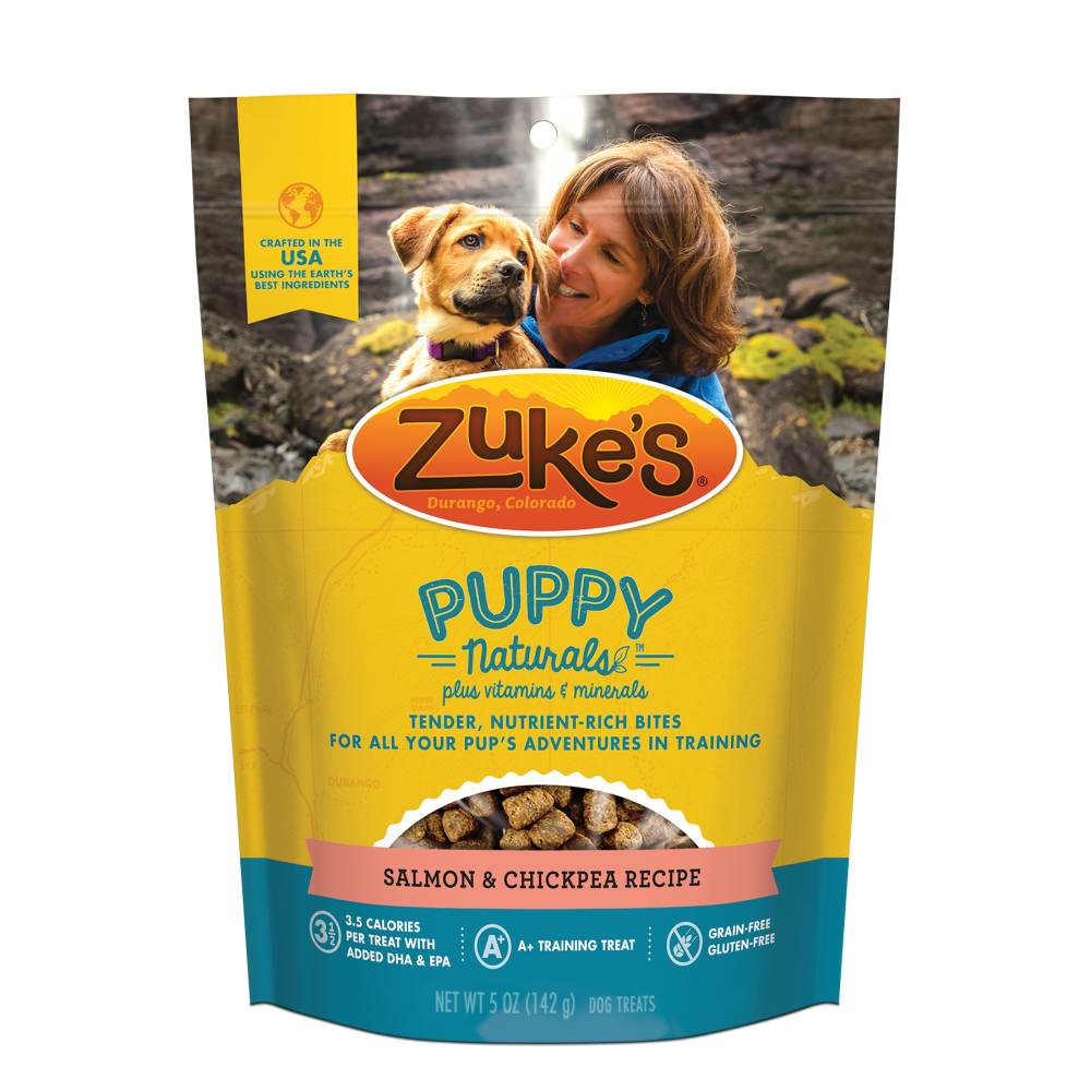 Zukes Puppy Naturals Grain Free Salmon and Chickpea Dog Treats Zukes Puppy Naturals Grain Free Salmon and Chickpea Dog Treats