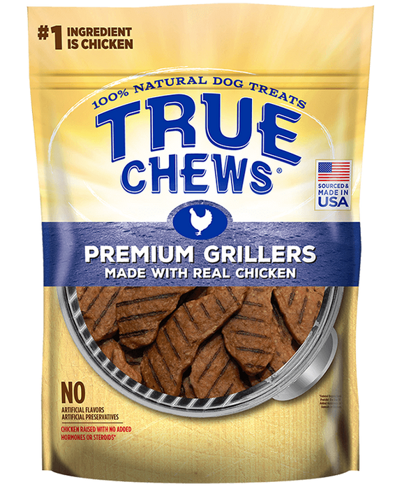 True Chews Premium Grillers with Real Chicken Dog Treats