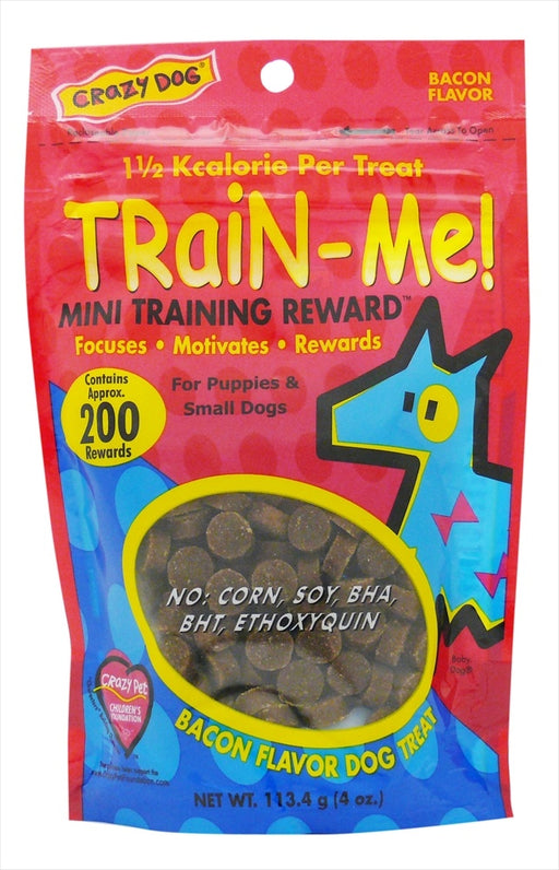 Crazy Dog Train-Me! Mini Soft & Chewy Bacon Dog Treats
