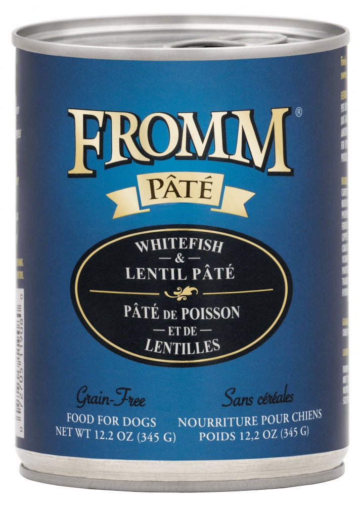 Fromm Whitefish & Lentil Pate Grain Free Canned Dog Food