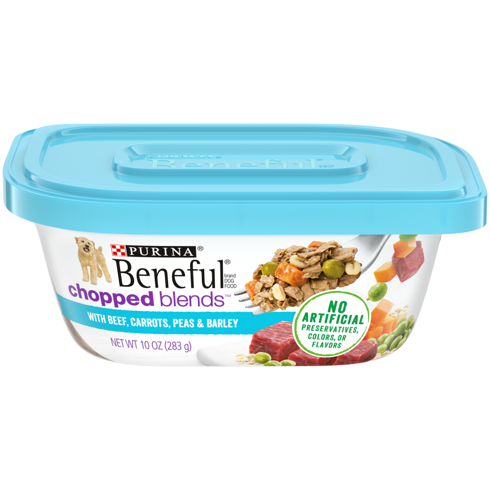 Beneful Chopped Blends With Beef, Carrots, Peas & Barley Wet Dog Food Tubs