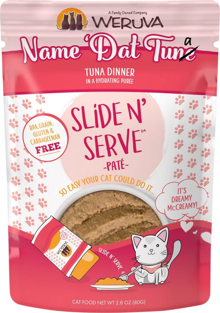 Weruva Slide N' Serve Grain Free Name 'Dat Tuna Tuna Dinner Wet Cat Food Pouch