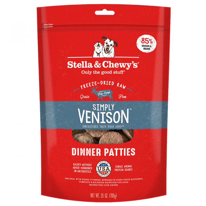 Stella & Chewy's Simply Venison Freeze-Dried Raw Patties Dog Food