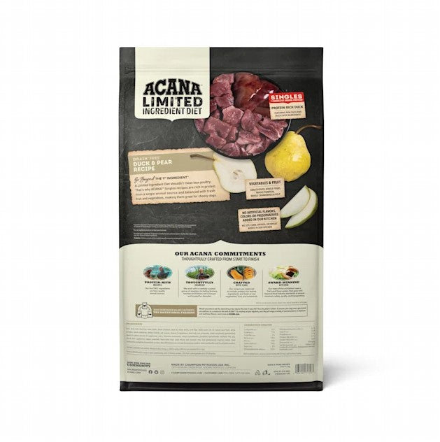 ACANA Singles Limited Ingredient Dry Dog Food Duck & Pear Recipe